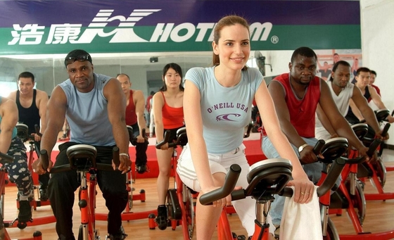 Bicicleta de gerencio do ar do Gym do corpo da bicicleta do ar de aço do OEM que carrega 150kg