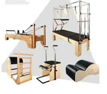 Reformista de Pilates do equipamento do exercício de Pilates do aço da madeira do OEM com meio trapézio