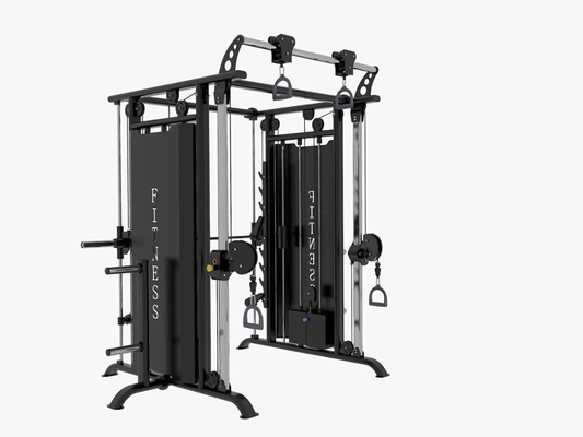 Cruzamento multifuncional Smith Machine Powder Coating do cabo do equipamento da aptidão do Gym