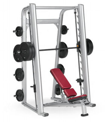 Máquina detalhada da fileira de Fitness Smith Machine Squat Rack Gym do instrutor