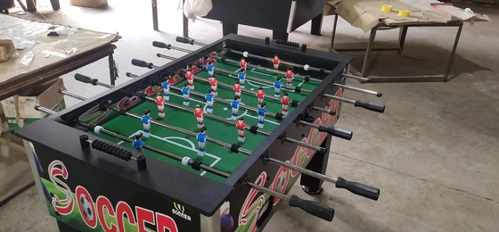 Tabela de jogo de futebol de cores personalizáveis com trilho de MDF de bola ABS