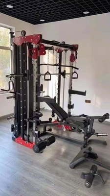 Home Gym Fitness Equipamento de exercícios Rack Treinador integrado Rack Smith Squat Funcional